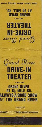 Grand River Drive-In Theatre - Matchbook (newer photo)